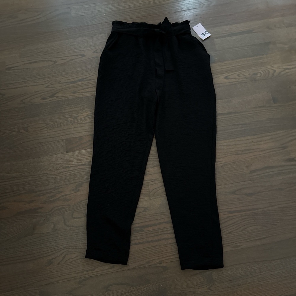 SO Black pants with belt